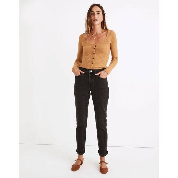 Madewell The Slim Boyjean in Lunar Wash 26 - Picture 1 of 7